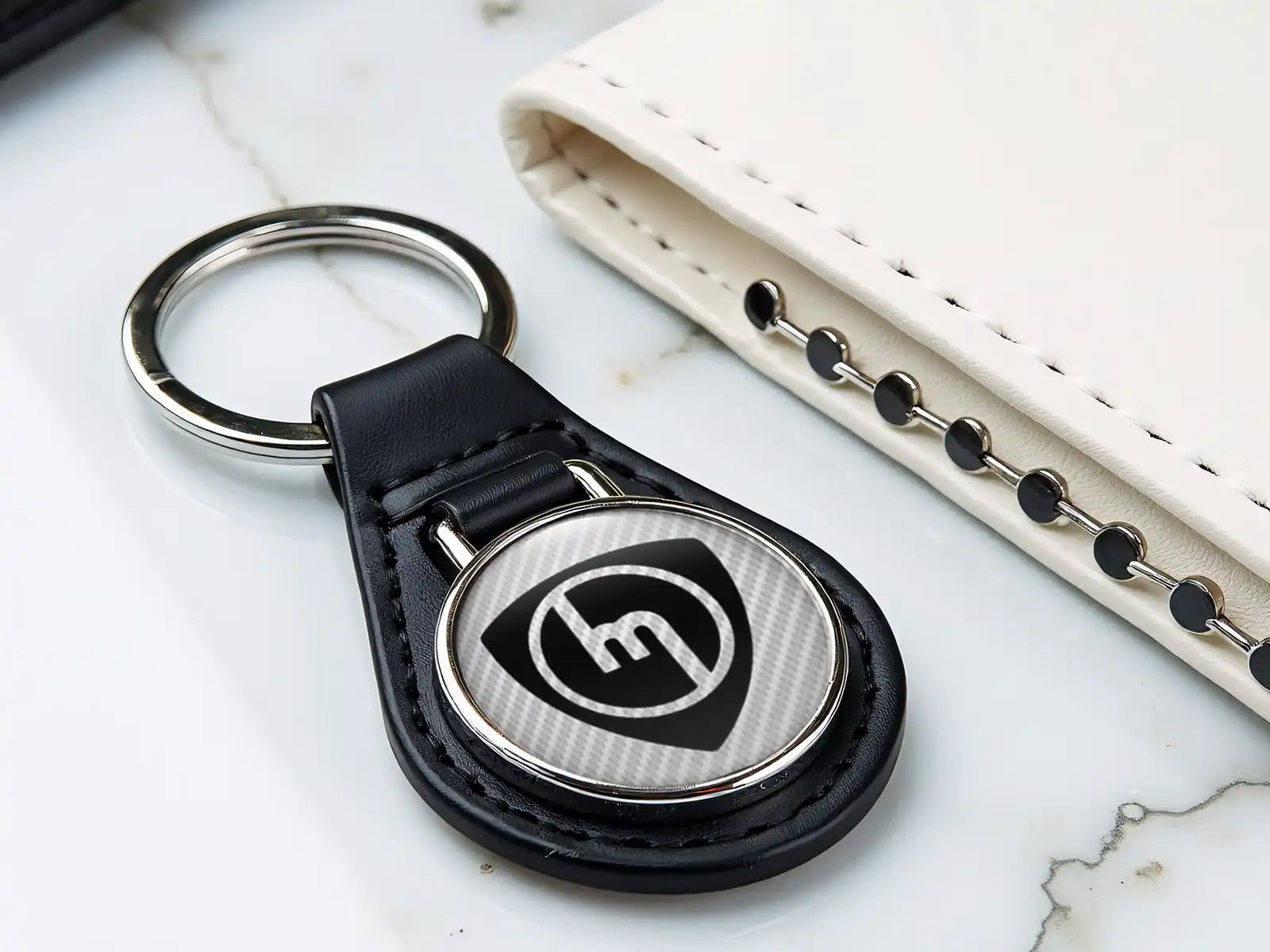 Mazda Llavero Seguridad Cuero Alta Estilo Deriva